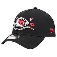 Unisex New Era Black Kansas City Chiefs In My Champ's Era A-Frame 9FORTY Adjustable Hat