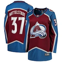 Women's Fanatics Casey Mittelstadt Burgundy Colorado Avalanche Home Breakaway Player Jersey