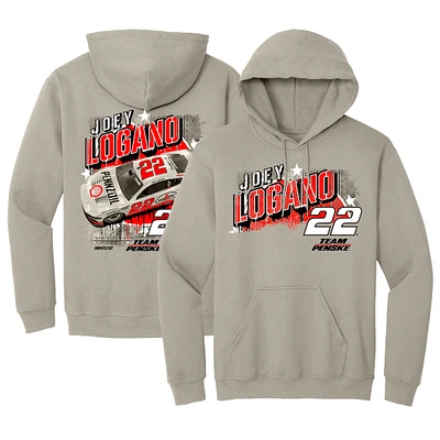 Men's Team Penske  Tan Joey Logano Shell/Pennzoil Car Pullover Hoodie