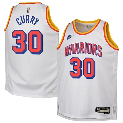 Youth Nike Stephen Curry White Golden State Warriors 2024/25 Swingman Jersey - Classic Edition