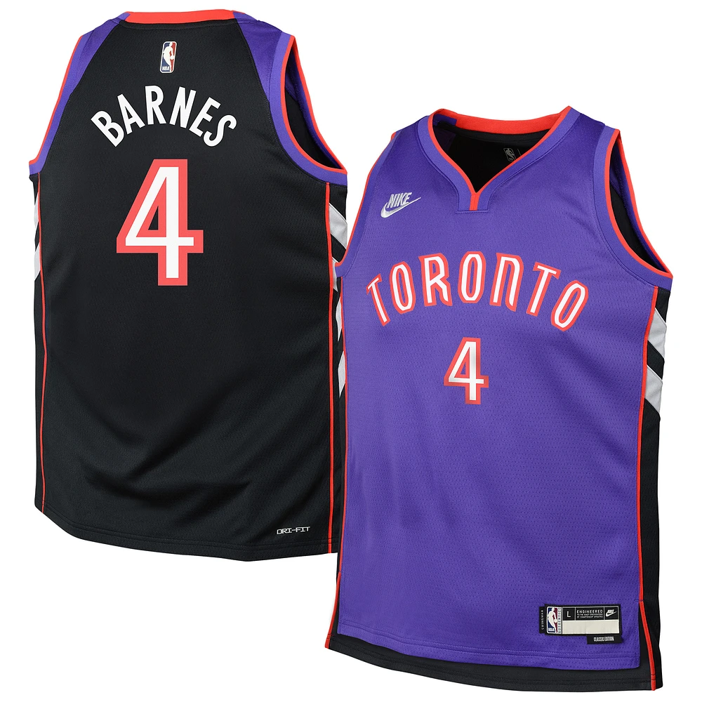 Youth Nike Scottie Barnes Purple Toronto Raptors 2024/25 Swingman Jersey - Classic Edition