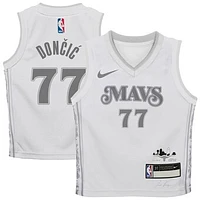 Preschool Nike Luka Dončić White Dallas Mavericks 2024/25 Swingman Player Jersey - City Edition