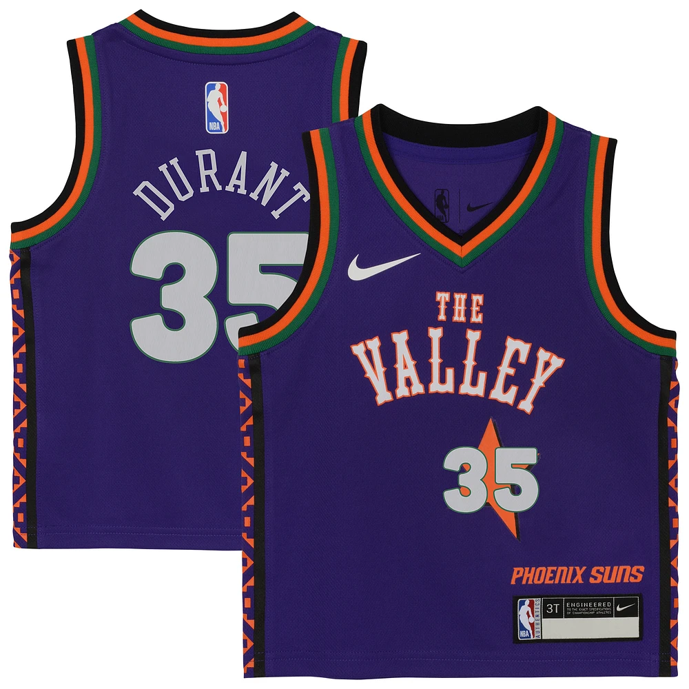 Preschool Nike Kevin Durant Purple Phoenix Suns 2024/25 Swingman Player Jersey - City Edition