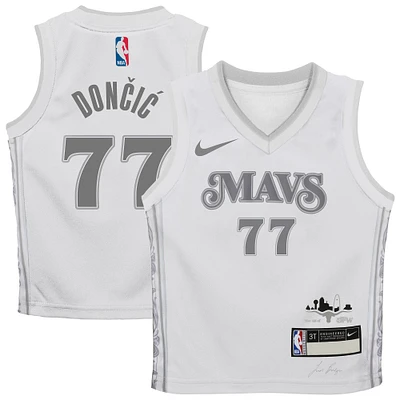 Toddler Nike Luka Dončić White Dallas Mavericks 2024/25 Swingman Player Jersey - City Edition