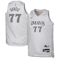 Youth Nike Luka Dončić White Dallas Mavericks 2024/25 Swingman Player Jersey - City Edition