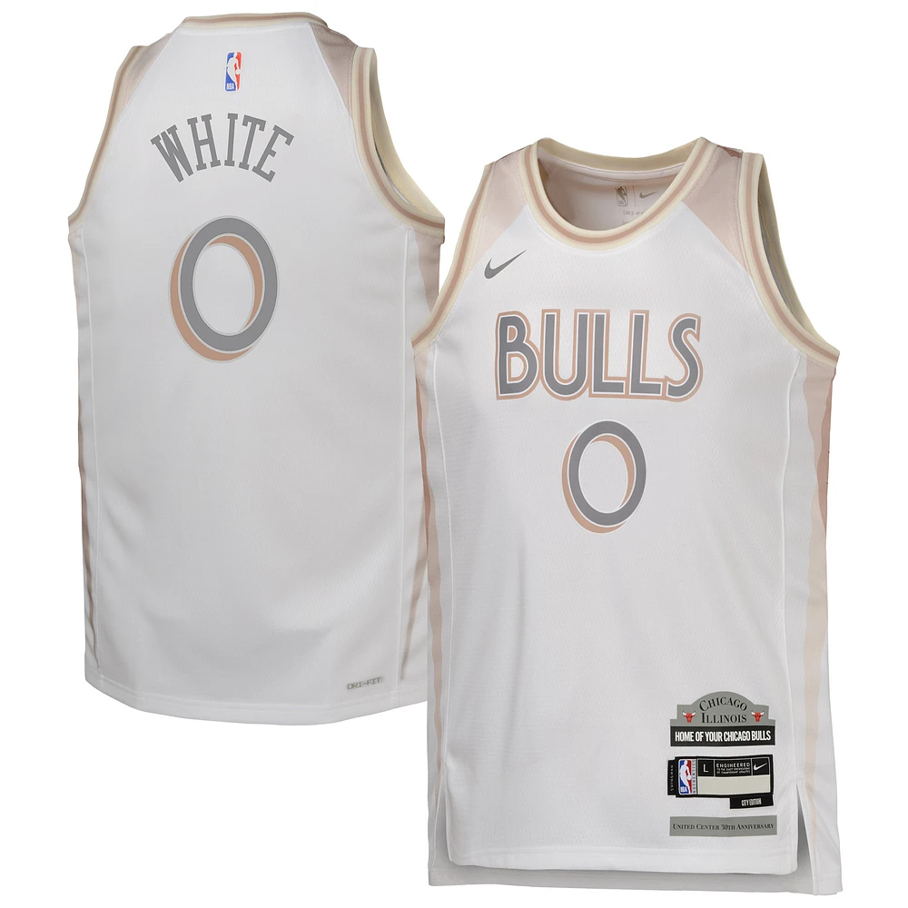 Youth Nike Coby White Chicago Bulls 2024/25 Swingman Player Jersey - City Edition