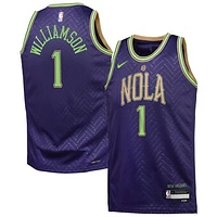 Youth Nike Zion Williamson Purple New Orleans Pelicans 2024/25 Swingman Player Jersey - City Edition