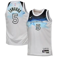 Youth Nike Anthony Edwards White Minnesota Timberwolves 2024/25 Swingman Player Jersey - City Edition