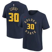 Youth Nike Stephen Curry Navy Golden State Warriors 2024/25 City Edition Name & Number T-Shirt