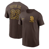 Men's Nike Fernando Tatis Jr. Brown San Diego Padres 2024 MLB World Tour Seoul Series Name & Number T-Shirt