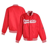 Women's Hype and Vice Red Georgia Bulldogs A-Game Varsity Full-Snap Jacket