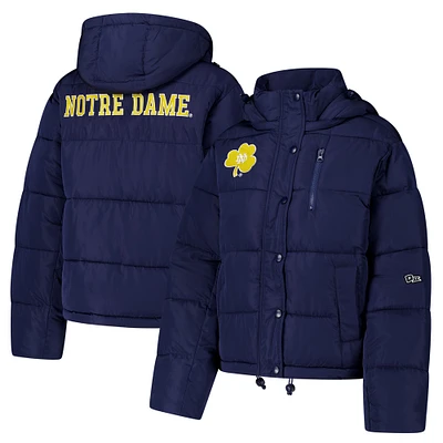 Women's Hype and Vice Navy Notre Dame Fighting Irish Puffer Jacket