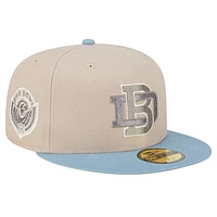 Men's New Era Stone/Light Blue Denver Broncos City Originals Lifestyle Two-Tone 59FIFTY Fitted Hat