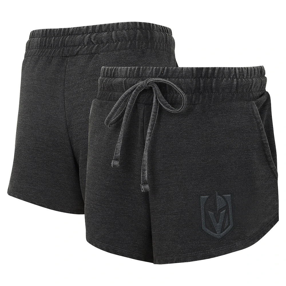 Women's Concepts Sport Charcoal Vegas Golden Knights Volley Fleece Shorts