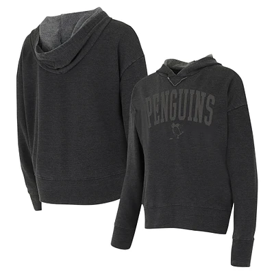 Women's Concepts Sport Charcoal Pittsburgh Penguins Volley Pullover Hoodie