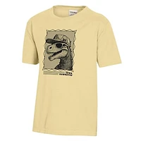 Youth ComfortWash Gold Iowa Hawkeyes Dino Cap T-Shirt