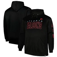 Men's Fanatics  Black Atlanta Falcons Big & Tall Fleece Pullover Hoodie