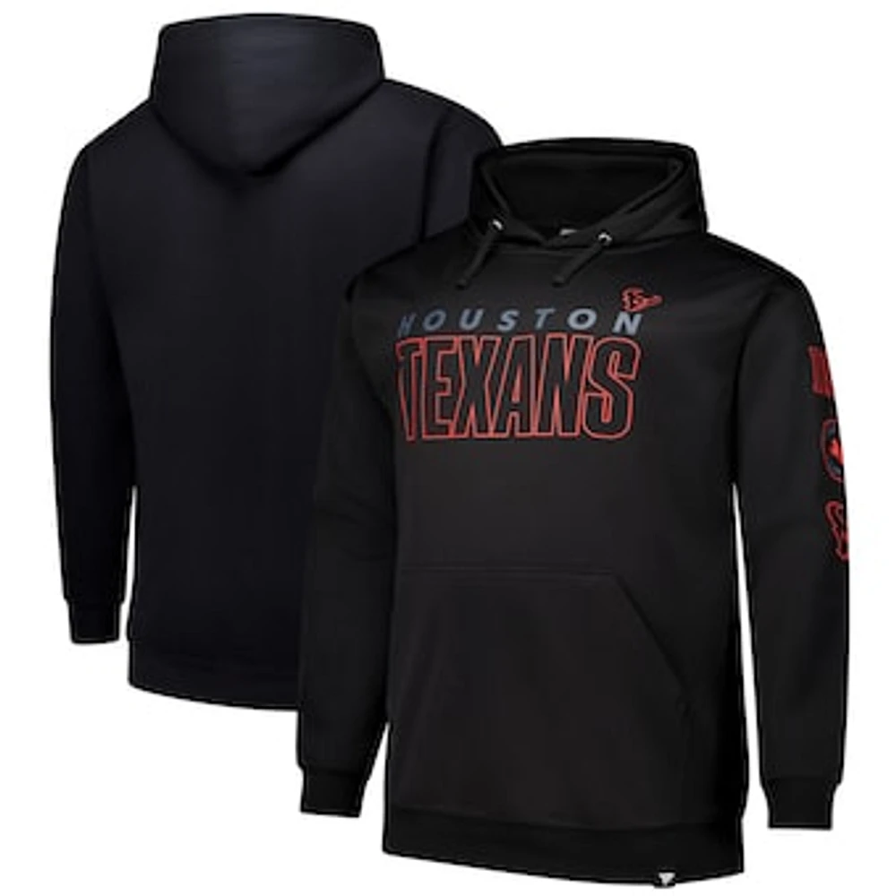 Men's Fanatics  Black Houston Texans Big & Tall Fleece Pullover Hoodie