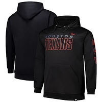 Men's Fanatics  Black Houston Texans Big & Tall Fleece Pullover Hoodie