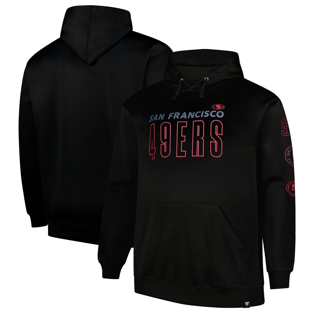 Men's Fanatics  Black San Francisco 49ers Big & Tall Fleece Pullover Hoodie