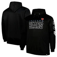 Men's Fanatics  Black Chicago Bears Big & Tall Fleece Pullover Hoodie