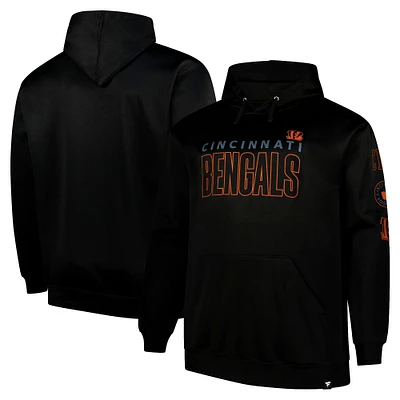 Men's Fanatics  Black Cincinnati Bengals Big & Tall Fleece Pullover Hoodie