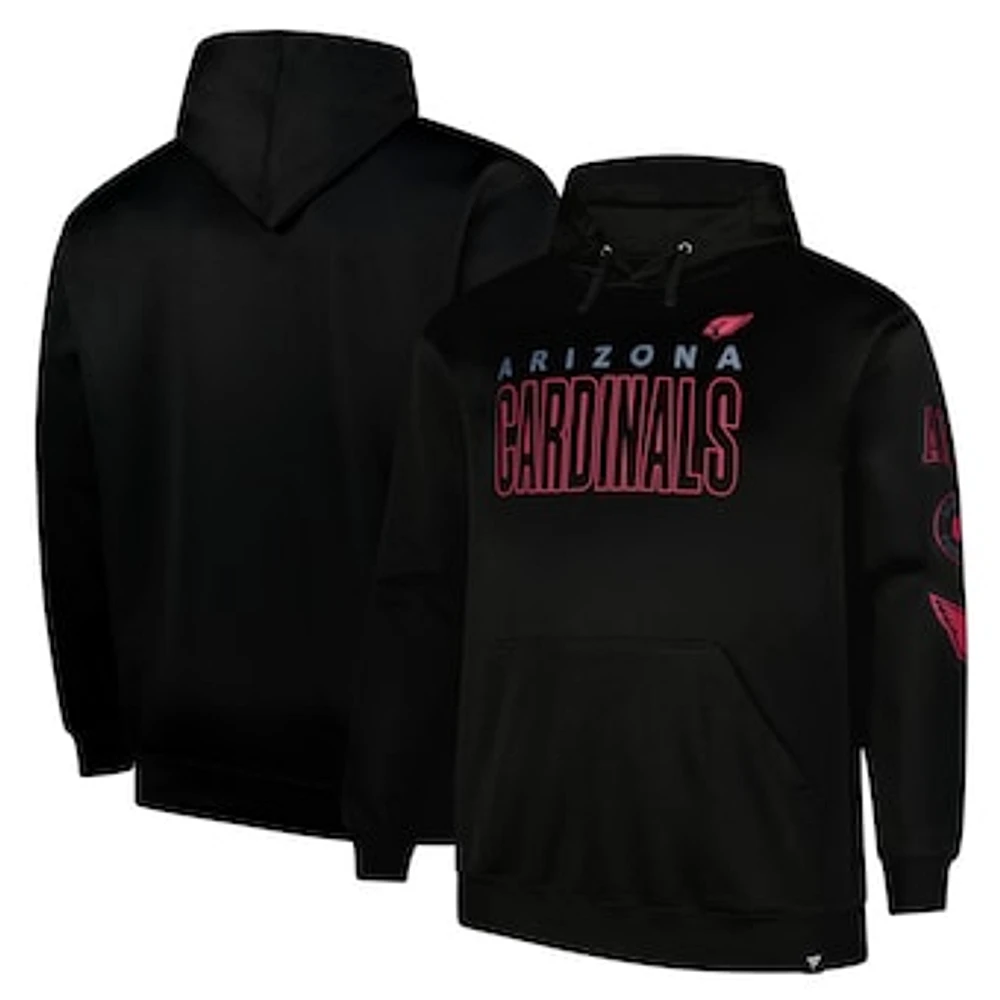 Men's Fanatics  Black Arizona Cardinals Big & Tall Fleece Pullover Hoodie