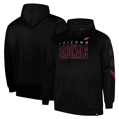 Men's Fanatics  Black Arizona Cardinals Big & Tall Fleece Pullover Hoodie