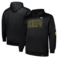 Men's Fanatics  Black Kansas City Chiefs Big & Tall Fleece Pullover Hoodie