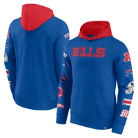 Men's Fanatics Royal Buffalo Bills Big & Tall Patched Out Pullover Hoodie