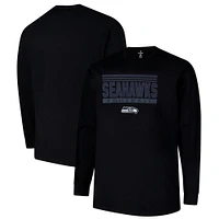 Men's Profile  Black Seattle Seahawks Big & Tall Pop Long Sleeve T-Shirt