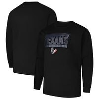 Men's Profile  Black Houston Texans Big & Tall Pop Long Sleeve T-Shirt