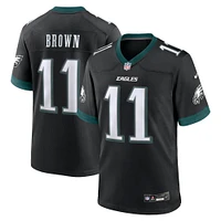 Men's Nike A.J. Brown Black Philadelphia Eagles Alternate Game Jersey