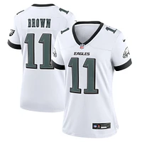 Men's Nike A.J. Brown White Philadelphia Eagles Game Jersey