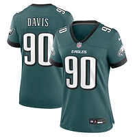 Women's Nike Jordan Davis Midnight Green Philadelphia Eagles Team Game Jersey