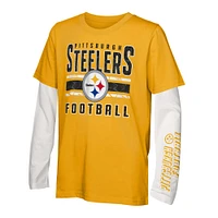 Youth Pittsburgh Steelers the Mix T-Shirt Combo Set