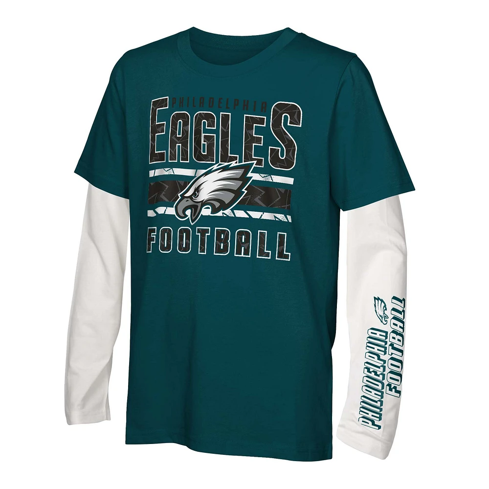 Youth Philadelphia Eagles the Mix T-Shirt Combo Set