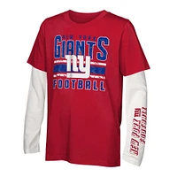 Youth New York Giants the Mix T-Shirt Combo Set