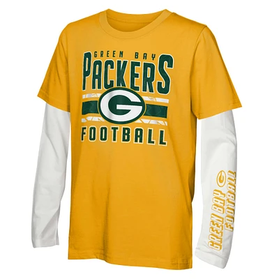 Youth Green Bay Packers the Mix T-Shirt Combo Set