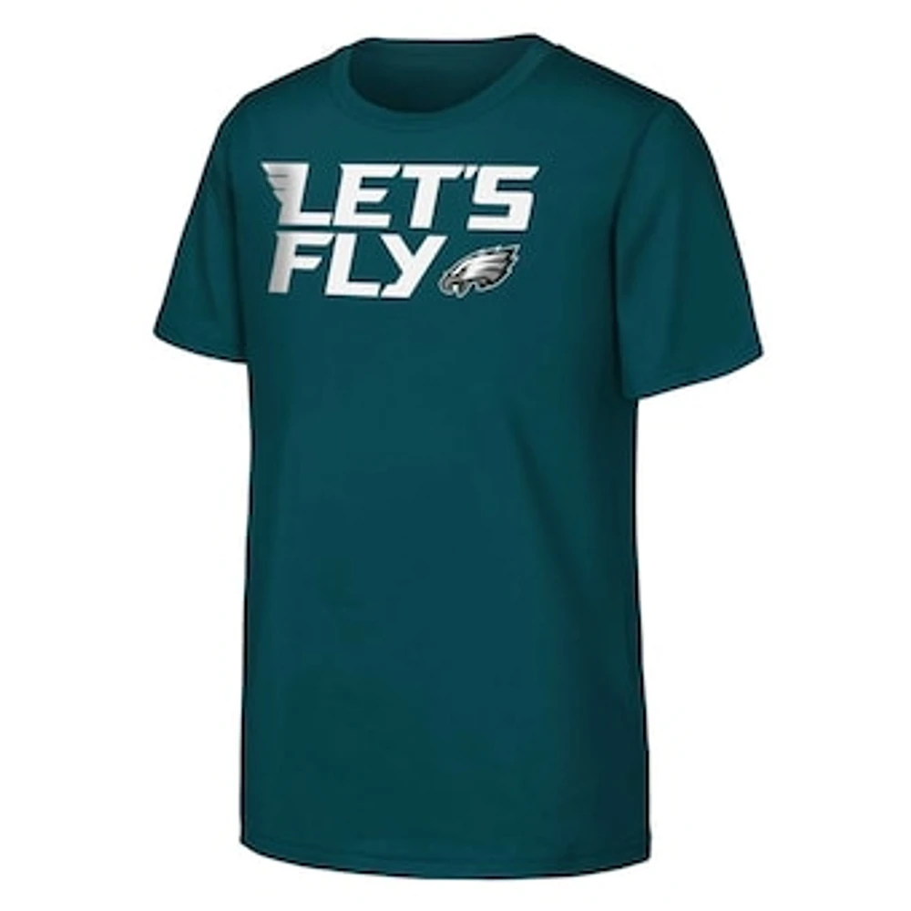 Youth Midnight Green Philadelphia Eagles Team Spirit Local T-Shirt