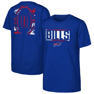 Youth Outerstuff Royal Buffalo Bills The Blitz Cotton T-Shirt