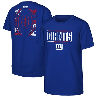 Youth Outerstuff Royal New York Giants The Blitz Cotton T-Shirt