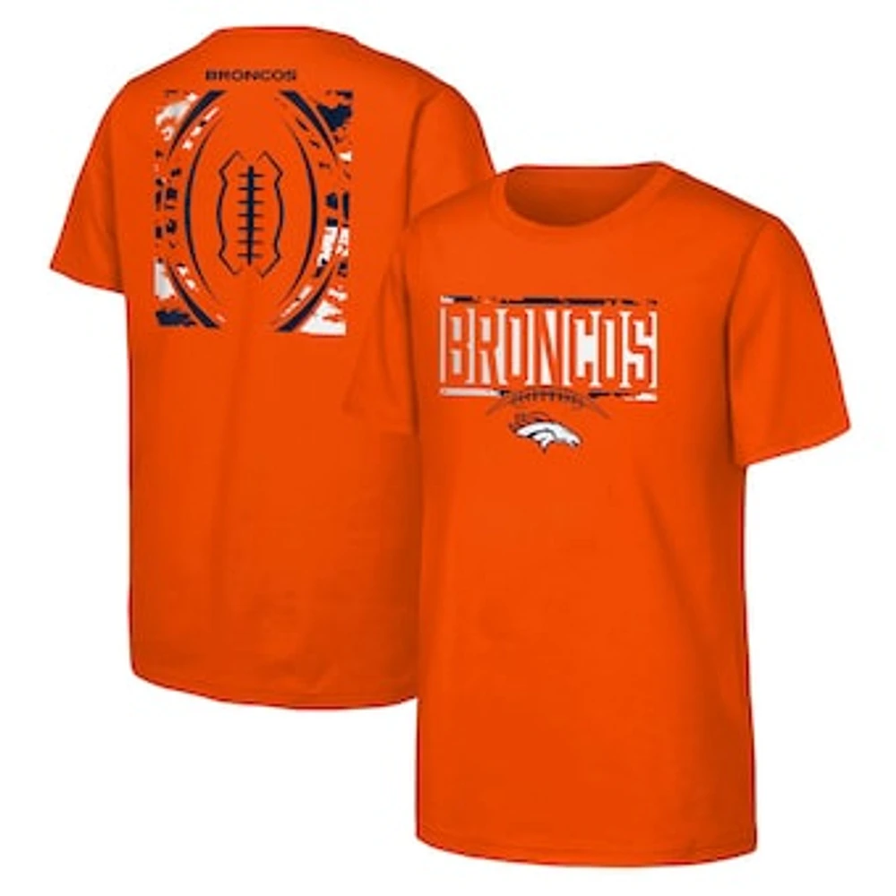 Youth Outerstuff Orange Denver Broncos The Blitz Cotton T-Shirt