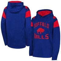 Youth Royal Buffalo Bills The Champ is Here Retro Long Sleeve Hoodie T-Shirt