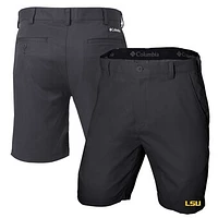 Men's Columbia Charcoal LSU Tigers Omni-Wick Lie Angle Shorts