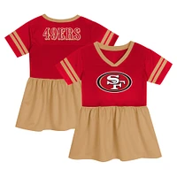 Girls Preschool Scarlet San Francisco 49ers Stadium Lights Fashion Jersey Dress