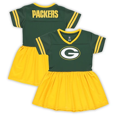 Girls Preschool Green Bay Packers Stadium Lights Fashion Jersey Dress