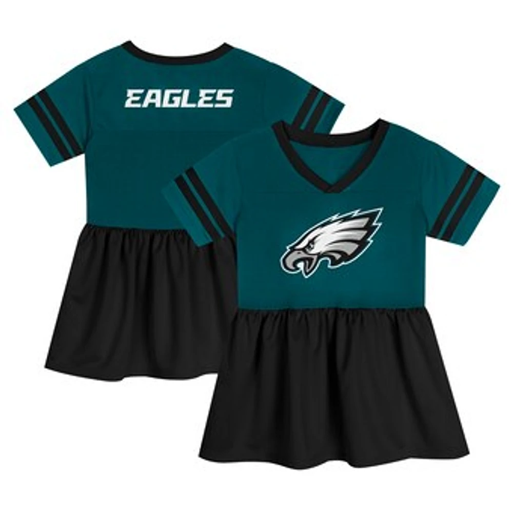 Girls Preschool Midnight Green Philadelphia Eagles Stadium Lights Fashion Jersey Dress