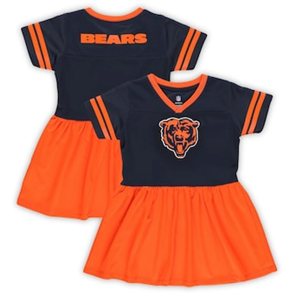 Girls Preschool Navy Chicago Bears Stadium Lights Fashion Jersey Dress