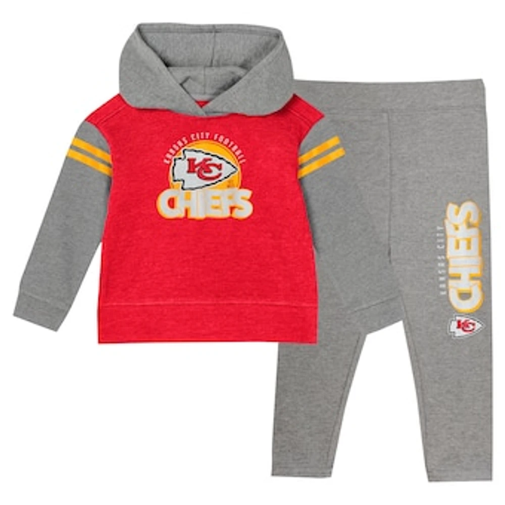 Toddler Kansas City Chiefs Club House Long Sleeve Hoodie Top and Leggings Two-Piece Set